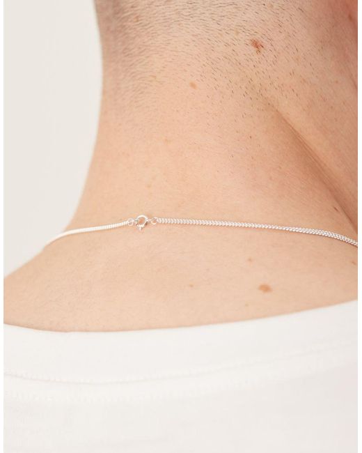 Collana A Catenina Corta di ASOS in Natural da Uomo