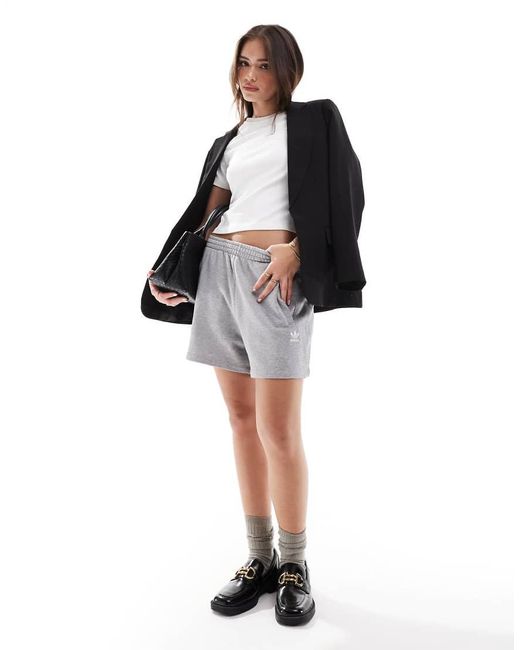 Adidas Originals Black Trefoil Essentials Jersey Shorts