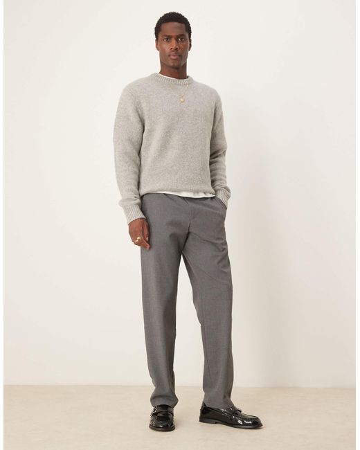 SELECTED – oversize-strickpullover in Gray für Herren