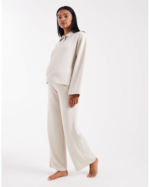 Vero Moda Natural Super Soft Polo Top