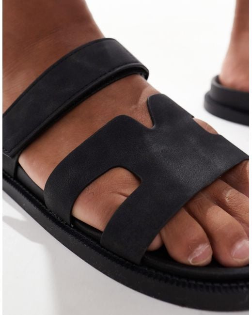 SEQWL Brown Sandals With Straps for men