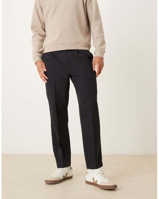 Mango Natural Wool Mix Tailored Trouser for men