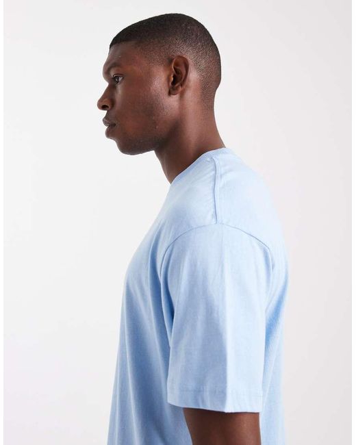 Cotton On Blue Loose Fit T-shirt for men