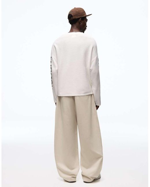 Bershka Natural Balloon Fit joggers for men