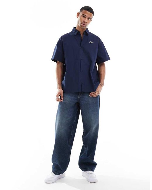 Nike Blue Club Woven Shirt for men