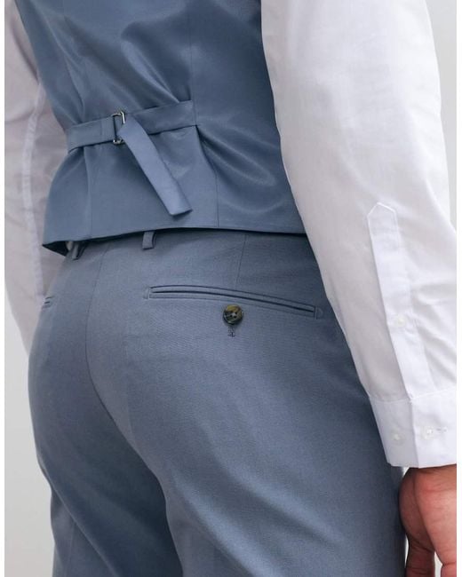 ASOS Blue Skinny Suit Pants for men