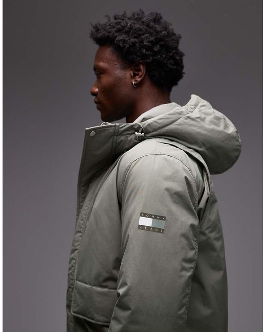 Tommy Hilfiger Gray City Bomber Jacket for men