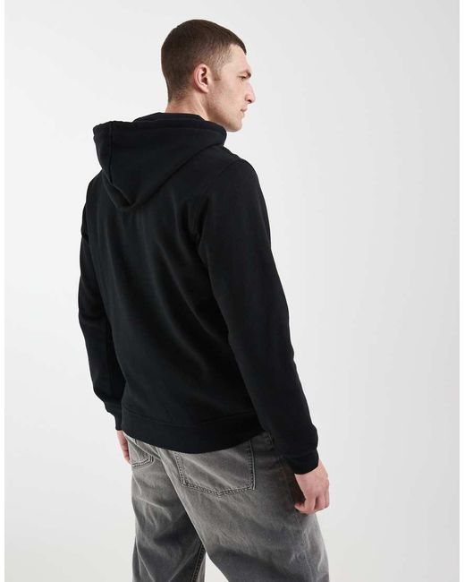 Adidas Originals Black Trefoil Essentials Full Zip Hoodie