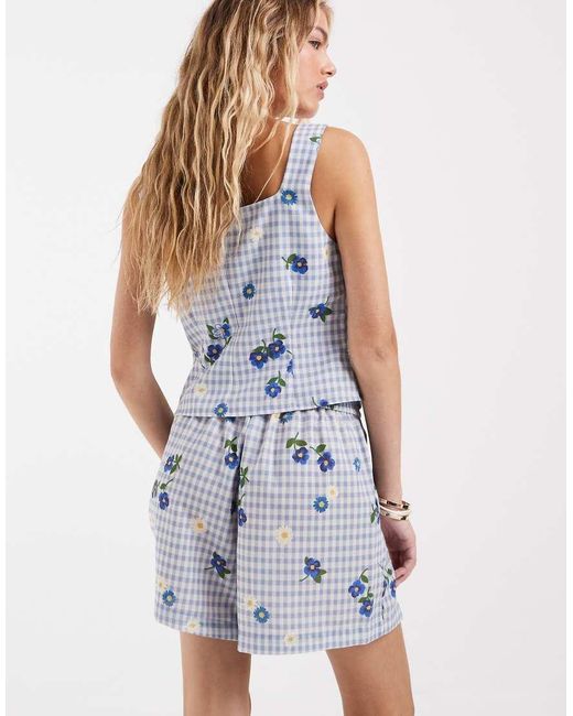 Vero Moda Blue Pull On Shorts