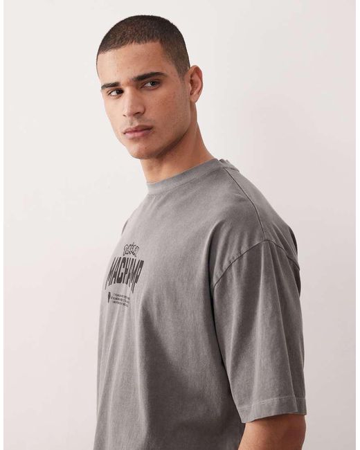 ASOS Gray Unisex Oversized T-shirt With Pokemon Print
