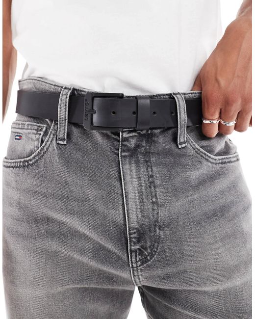 Levi's – free – ledergürtel in Gray für Herren