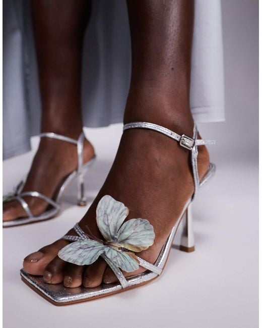 Public Desire Brown – colossus – filigrane sandaletten