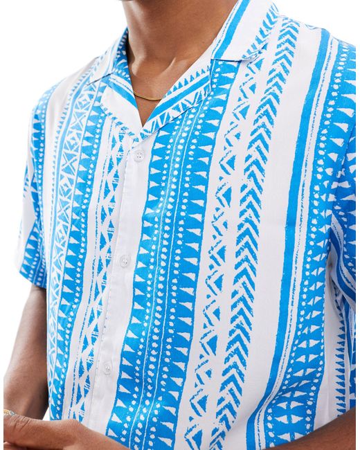 Camisa estampada Another Influence de hombre de color Blue