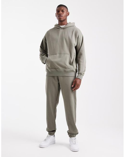 New Look Gray Oversized Hoodie for men