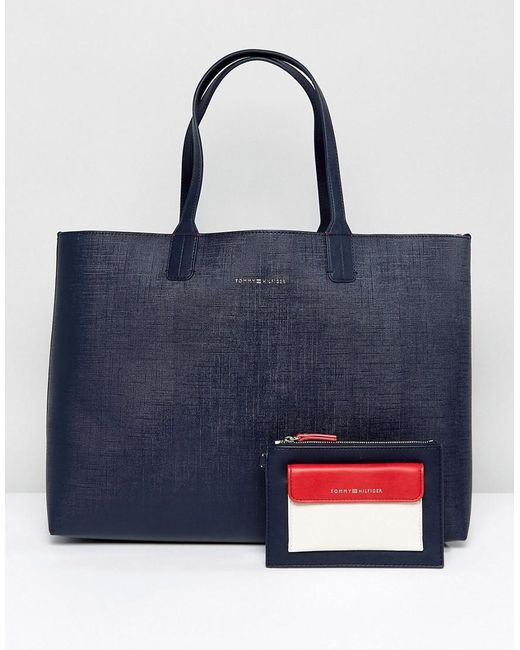 Tommy Hilfiger Blue Reversible Tote