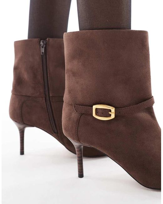 Schuh Brown Brodie Foldover Buckle Boots
