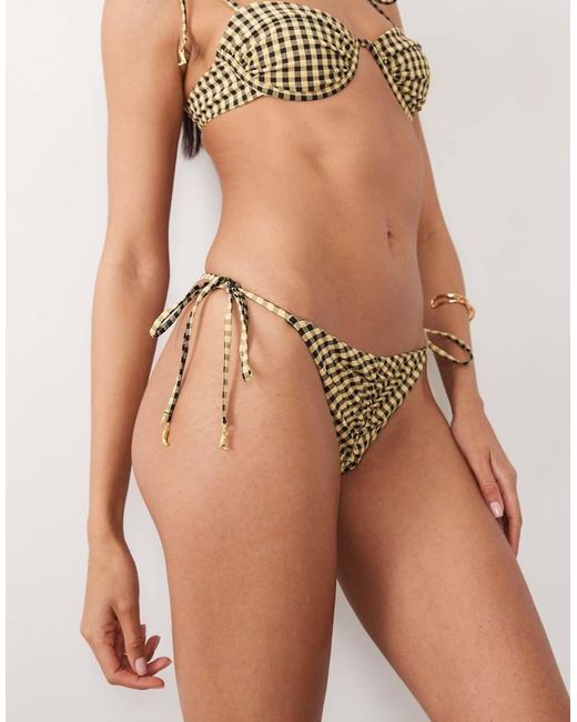 Wild Lovers Green Lemonade Tie Side Bikini Bottom