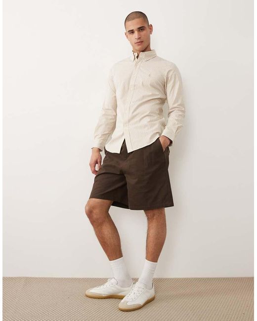 Polo Ralph Lauren Natural Icon Logo Striped Shirt for men