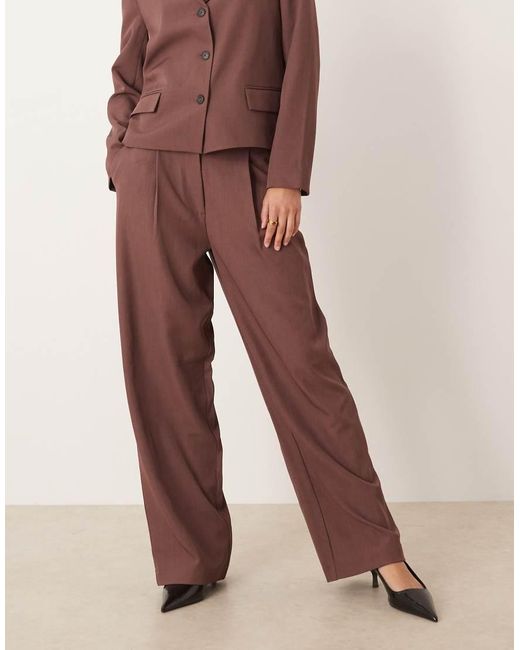 Aware Multicolor Wide Leg Tailored Trousers Co-ord