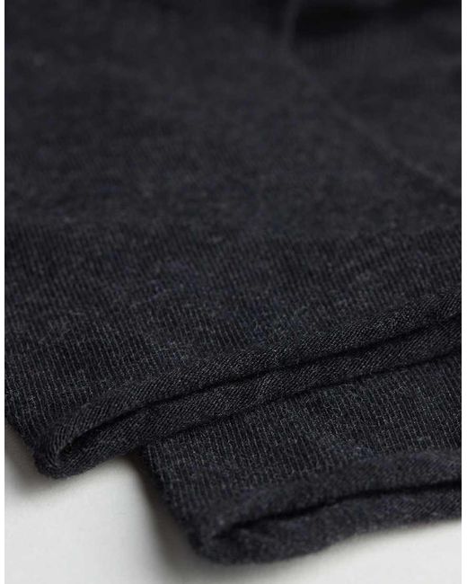 Calzedonia Black Non-Elastic Cotton Ankle Socks