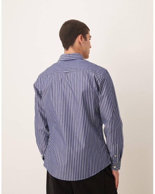 Mango – baumwollhemd in Blue für Herren