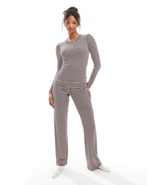 Cotton On Multicolor Cotton On Sleep Recovery Button Down Pajama Long Sleeve Top