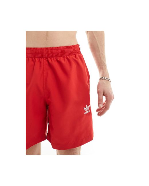 Adidas Originals – badeshorts in Red für Herren