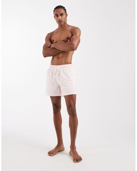 Cotton On White Strect Swimshort for men