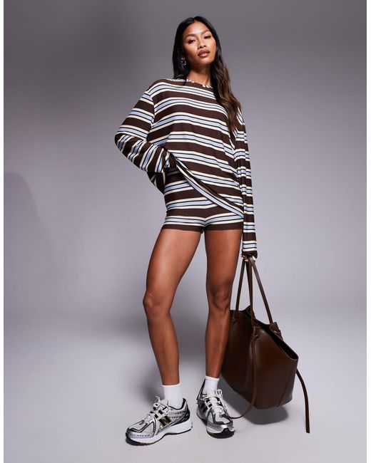 Kaiia Multicolor – exclusive – langärmliges oversize-oberteil aus superweichem jersey