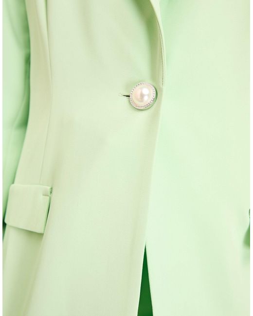 ASOS Green Single Breasted Tailored Suit Blazer