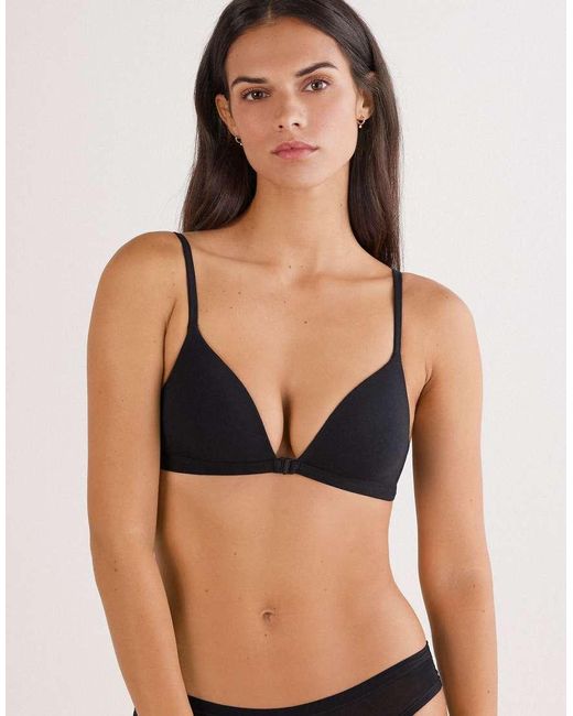 Intimissimi Black Tiziana Ultralight Cotton Triangle Bra