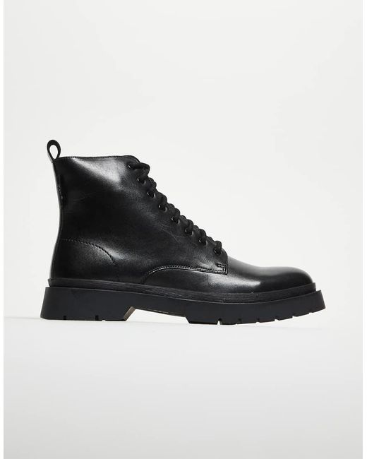 Walk London Black Callum Lace Up Boot for men