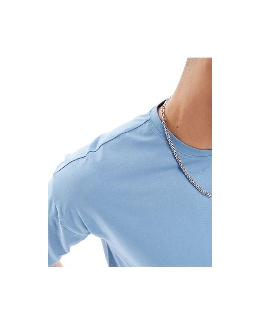 New Look – oversize-t-shirt in Blue für Herren