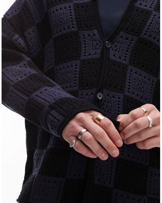 Topman – strickjacke in Black für Herren