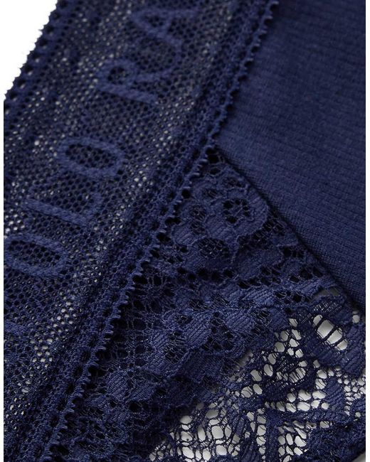 Polo Ralph Lauren Blue Love Collection Lace Thong