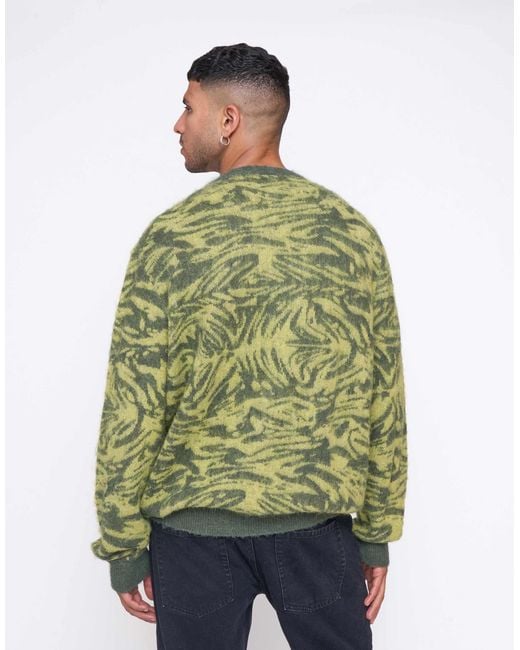 Multiply Apparel Green – concrete – strickjacke