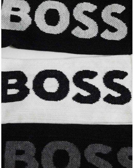 Boss Black Boss Bodywear 3-pack Sport Crew Socks for men
