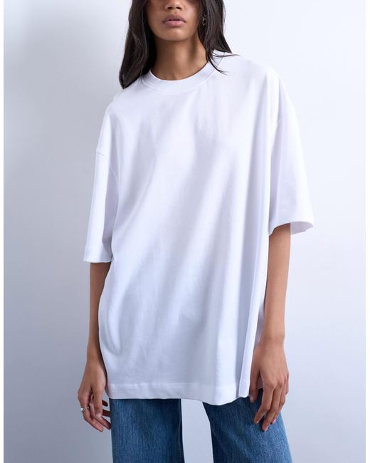 TOPSHOP White – oversize-t-shirt