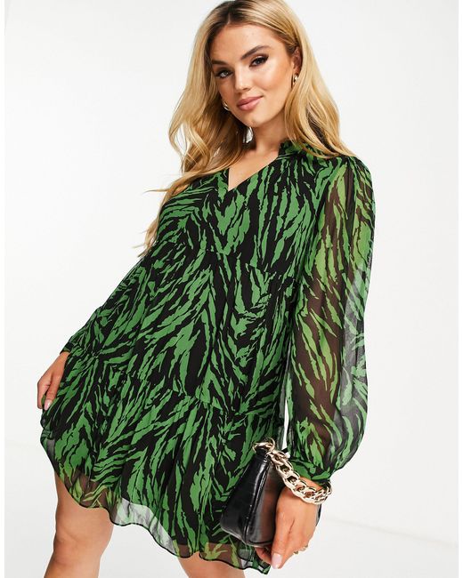Whistles Zebra Stripe Mini Dress in 