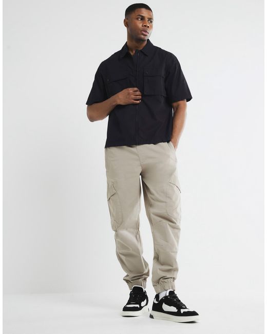 River Island – cargo-hose in Blue für Herren