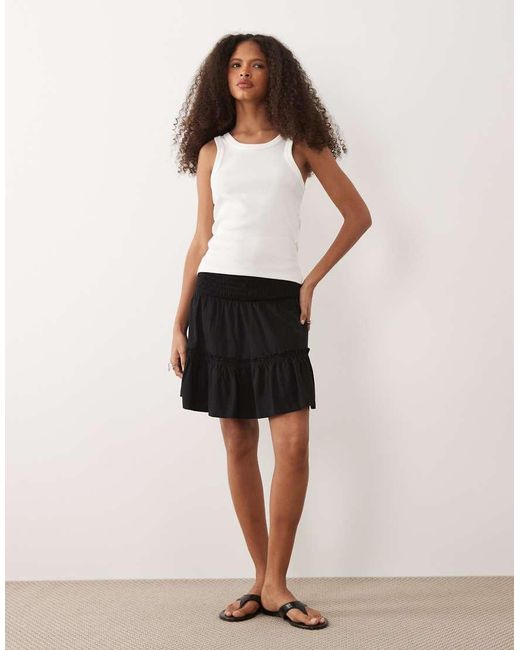 Minigonna Nera di Threadbare in Black