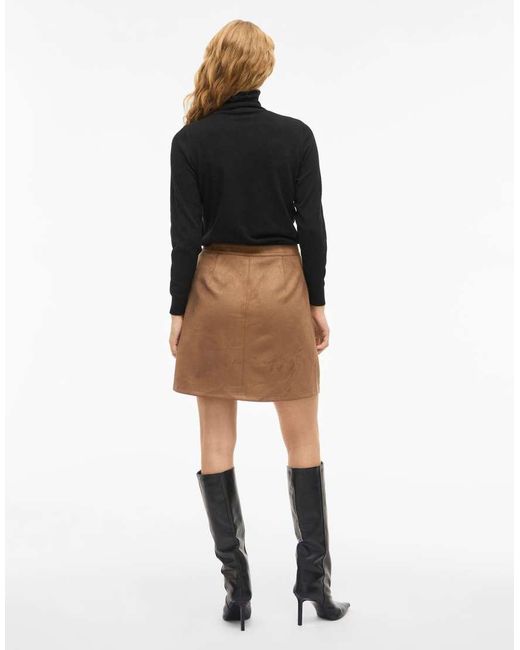 Vila Black Mini Skirt
