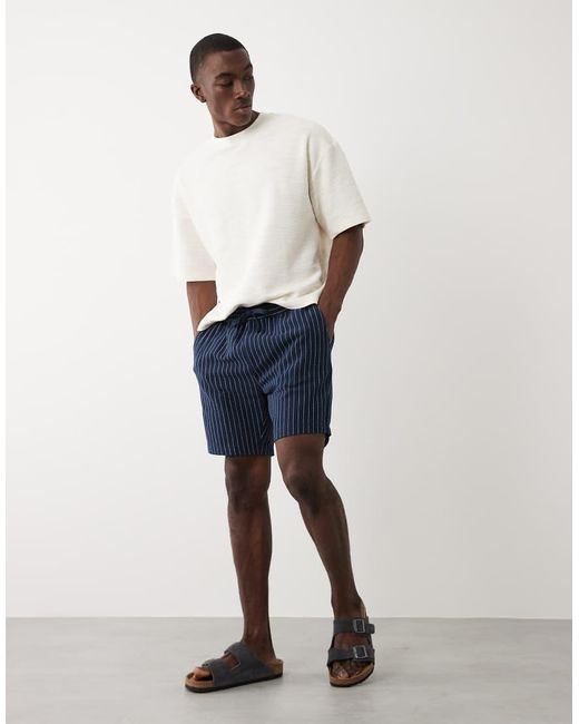 Threadbare Short in het Blue voor heren