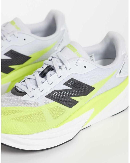 New Balance White Fuelcell Rebel V5 Mens Trainers for men