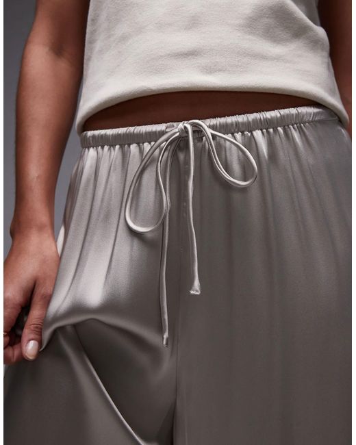 & Other Stories Gray – satin-schlupfhose