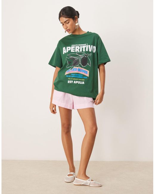 ASOS Green – oversize-t-shirt