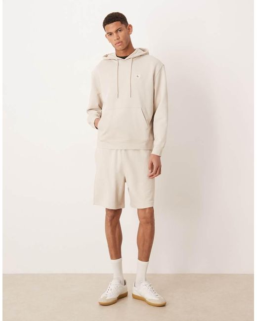Calvin Klein Natural Badge Terry Hoodie for men
