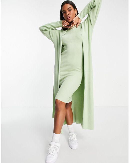 midi dress and duster co ord