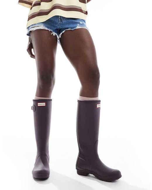 Hunter Blue Original Tall Wellington Boots