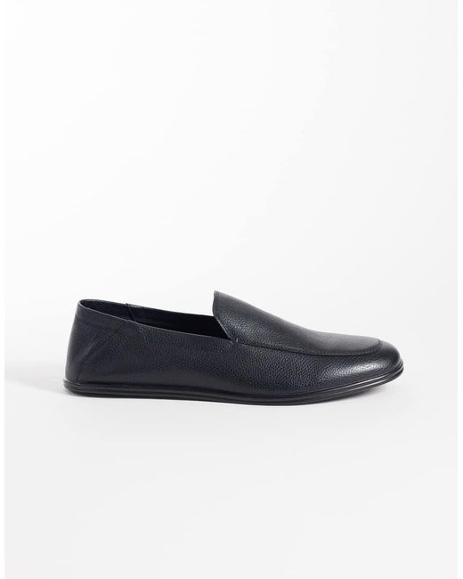 Mango Blue Soft 100% Leather Loafers for men